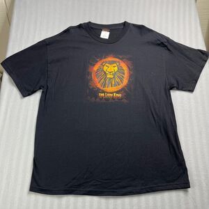 The Lion King Shirt Mens Size XL Black The Broadway Musical Simba Disney Graphic